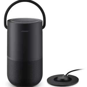 Portable Smart Speaker + Charging Cradle Set