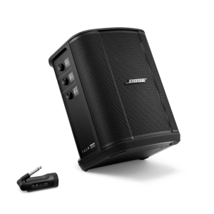 Bose S1 Pro+ Wireless PA System with 1/4" Wireless Instrument Transmitter